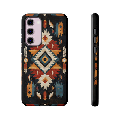 Southwestern Arrow & Diamond Tough Samsung Galaxy Case – Bold Tribal Design, Dual - Layer Protection - BOGO Cases