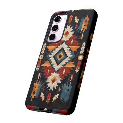 Southwestern Arrow & Diamond Tough Samsung Galaxy Case – Bold Tribal Design, Dual - Layer Protection - BOGO Cases