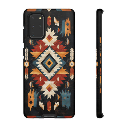 Southwestern Arrow & Diamond Tough Samsung Galaxy Case – Bold Tribal Design, Dual - Layer Protection - BOGO Cases