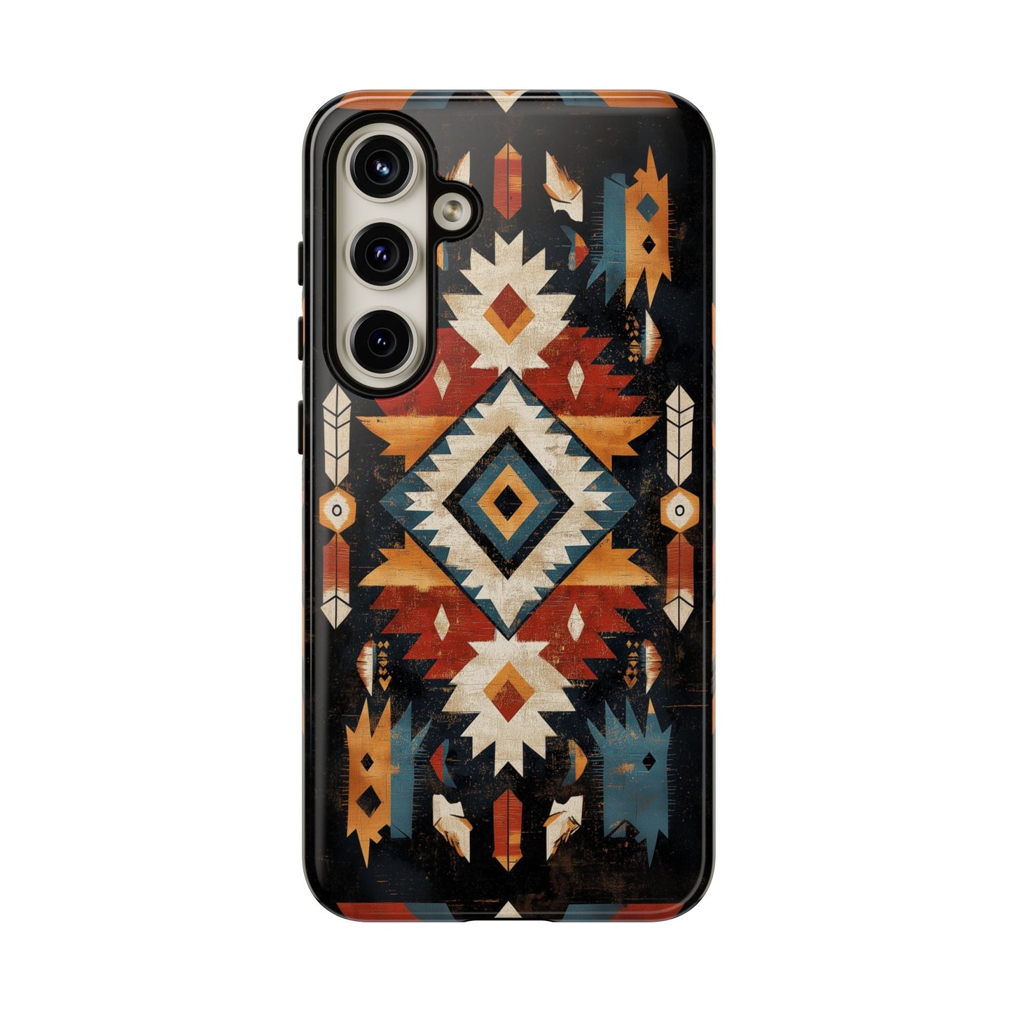 Southwestern Arrow & Diamond Tough Samsung Galaxy Case – Bold Tribal Design, Dual - Layer Protection - BOGO Cases