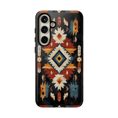 Southwestern Arrow & Diamond Tough Samsung Galaxy Case – Bold Tribal Design, Dual - Layer Protection - BOGO Cases