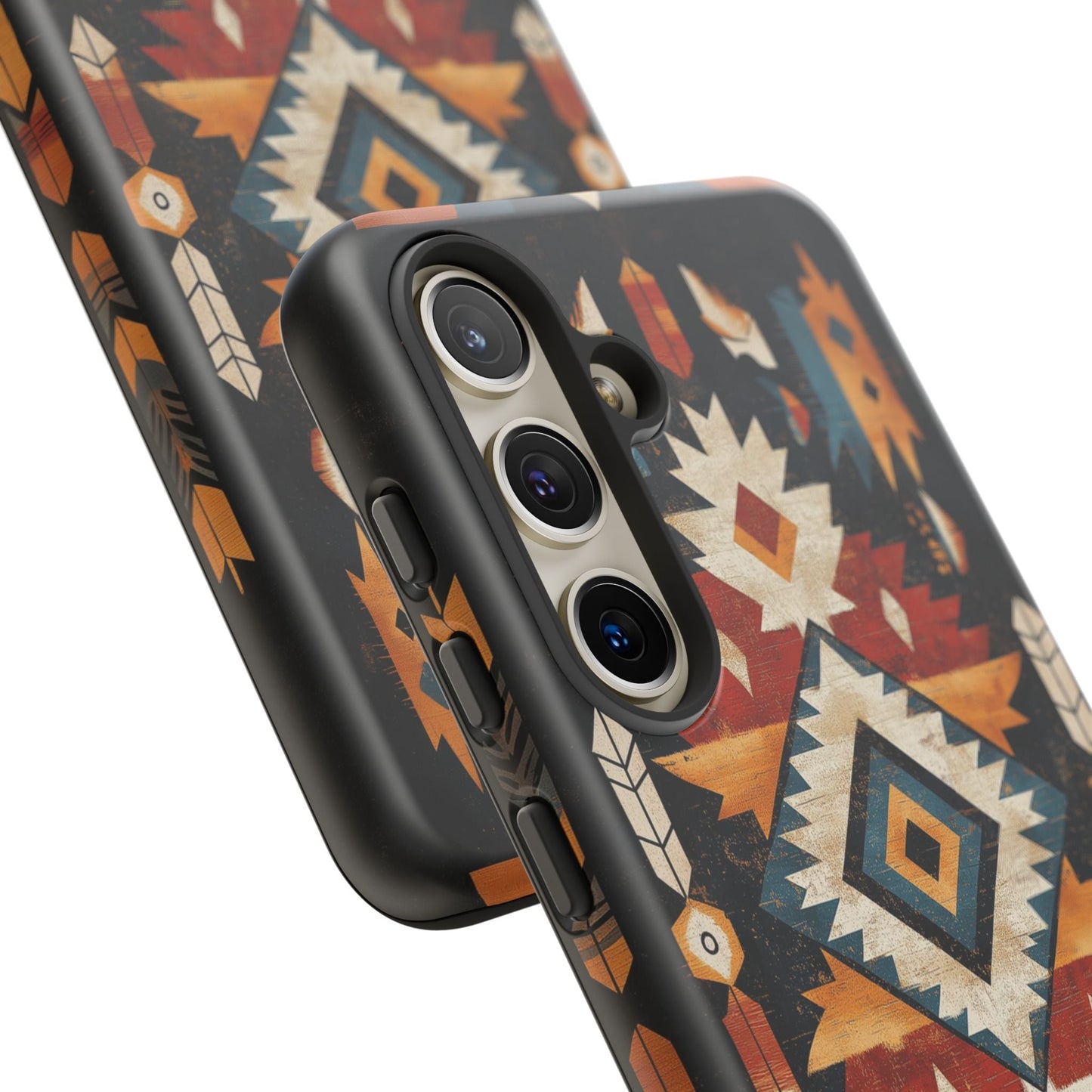 Southwestern Arrow & Diamond Tough Samsung Galaxy Case – Bold Tribal Design, Dual - Layer Protection - BOGO Cases