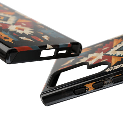 Southwestern Arrow & Diamond Tough Samsung Galaxy Case – Bold Tribal Design, Dual - Layer Protection - BOGO Cases