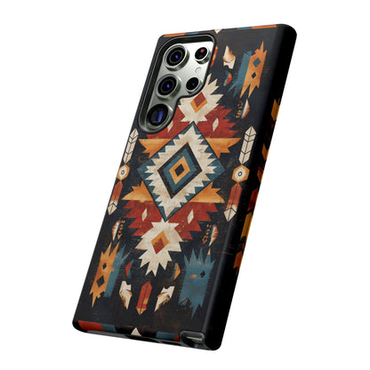 Southwestern Arrow & Diamond Tough Samsung Galaxy Case – Bold Tribal Design, Dual - Layer Protection - BOGO Cases