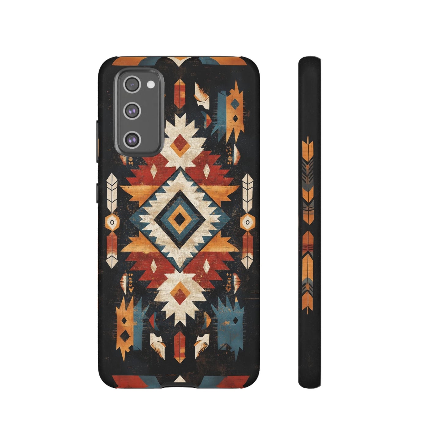 Southwestern Arrow & Diamond Tough Samsung Galaxy Case – Bold Tribal Design, Dual - Layer Protection - BOGO Cases