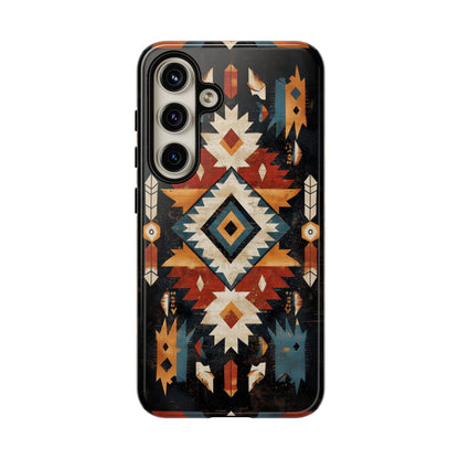 Southwestern Arrow & Diamond Tough Samsung Galaxy Case – Bold Tribal Design, Dual - Layer Protection - BOGO Cases