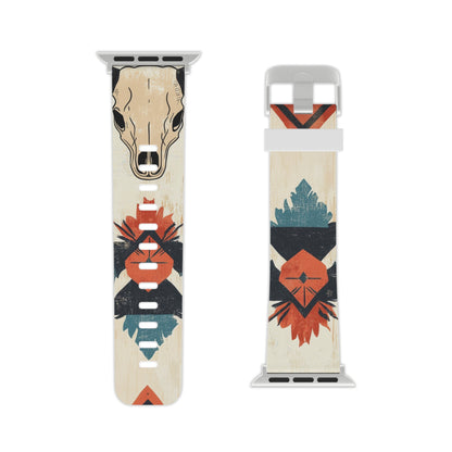 Southwestern Boho Skull Apple Watch Band | Rustic Chic Design - BOGO Cases