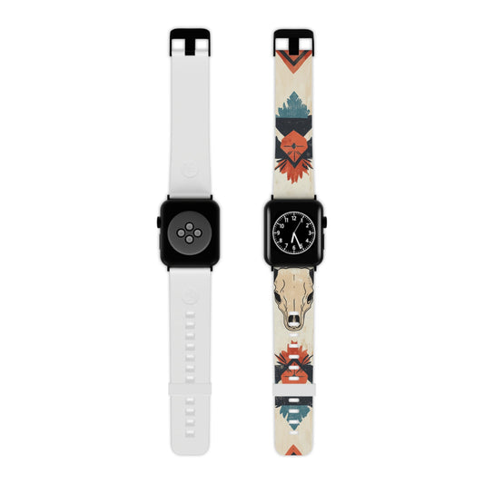 Southwestern Boho Skull Apple Watch Band | Rustic Chic Design - BOGO Cases