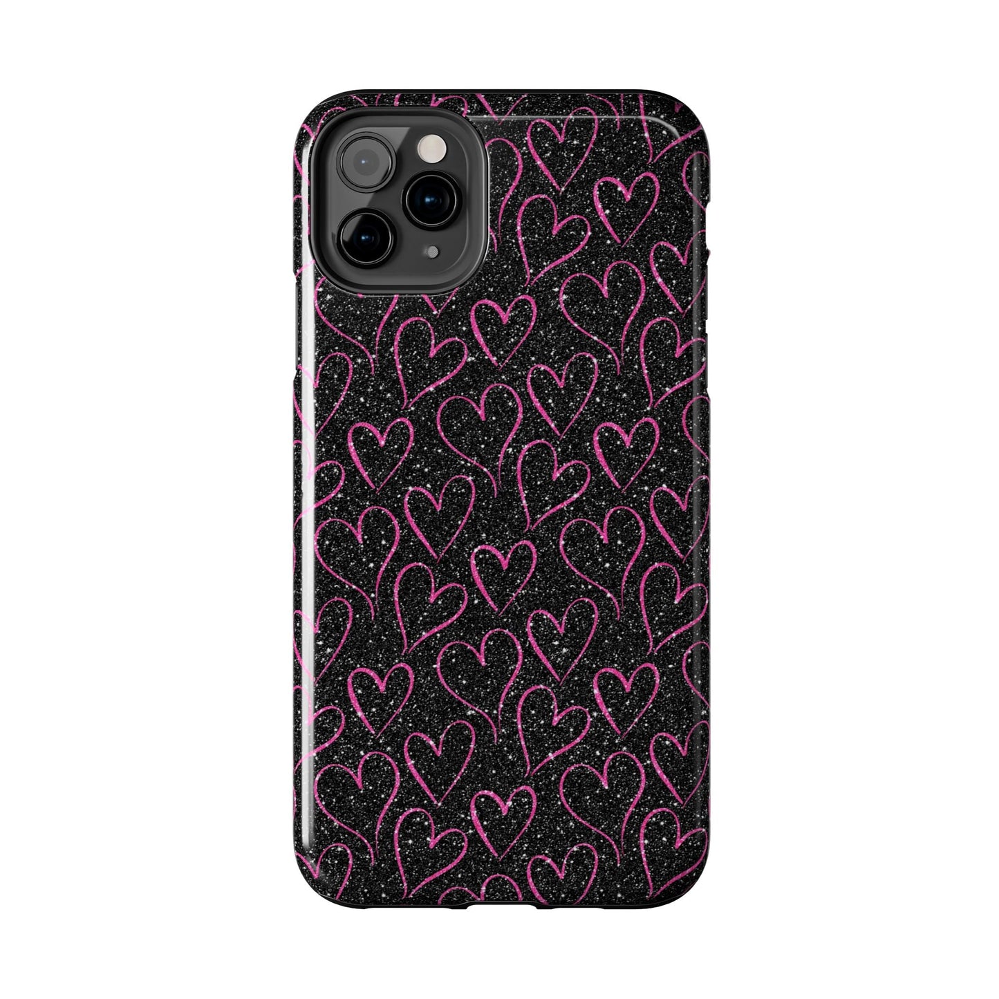 Sparkling Pink Hearts iPhone Case - BOGO Cases
