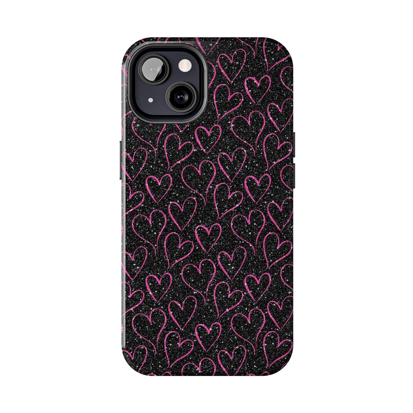 Sparkling Pink Hearts iPhone Case - BOGO Cases