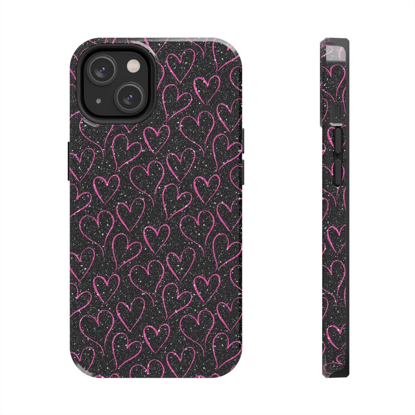 Sparkling Pink Hearts iPhone Case - BOGO Cases