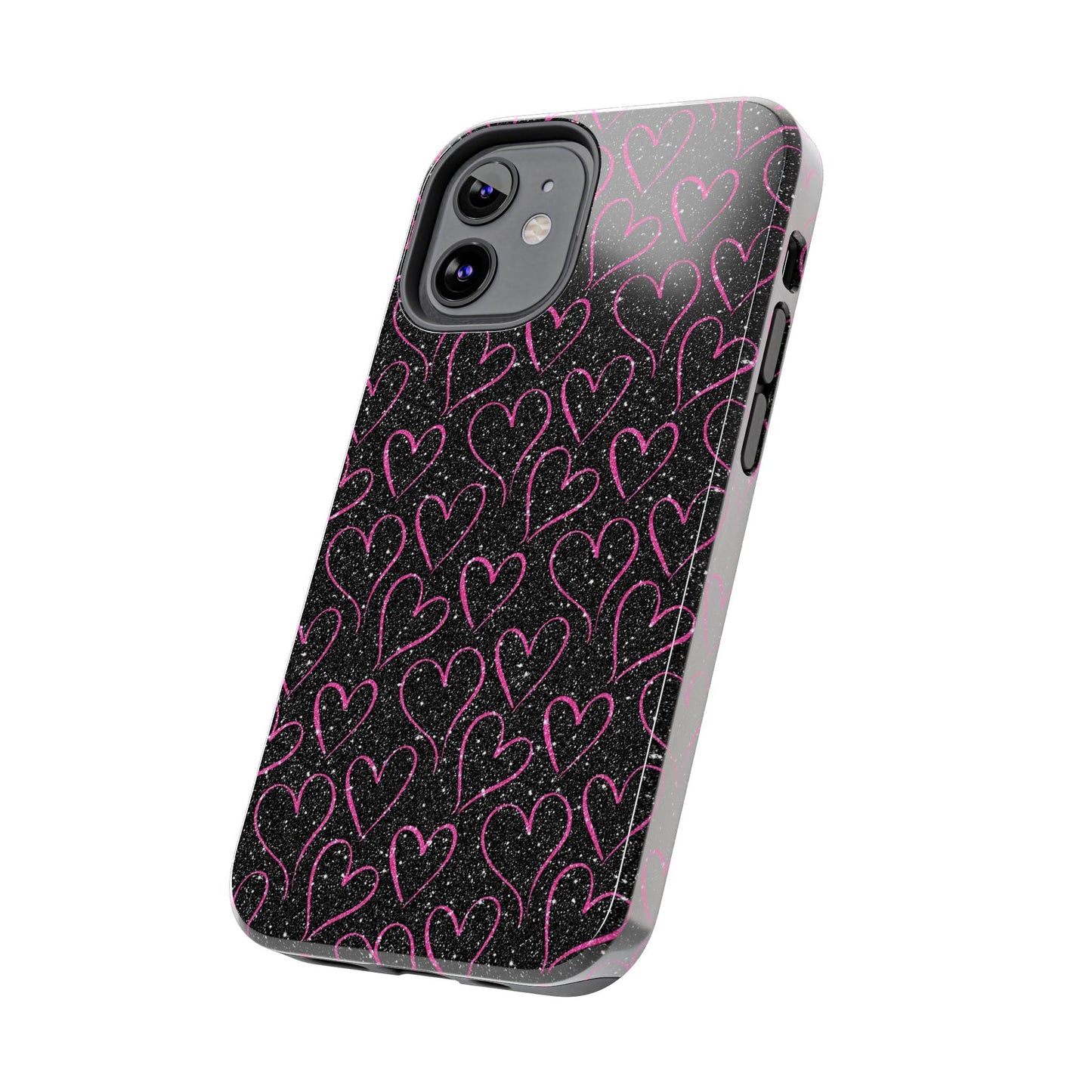 Sparkling Pink Hearts iPhone Case - BOGO Cases