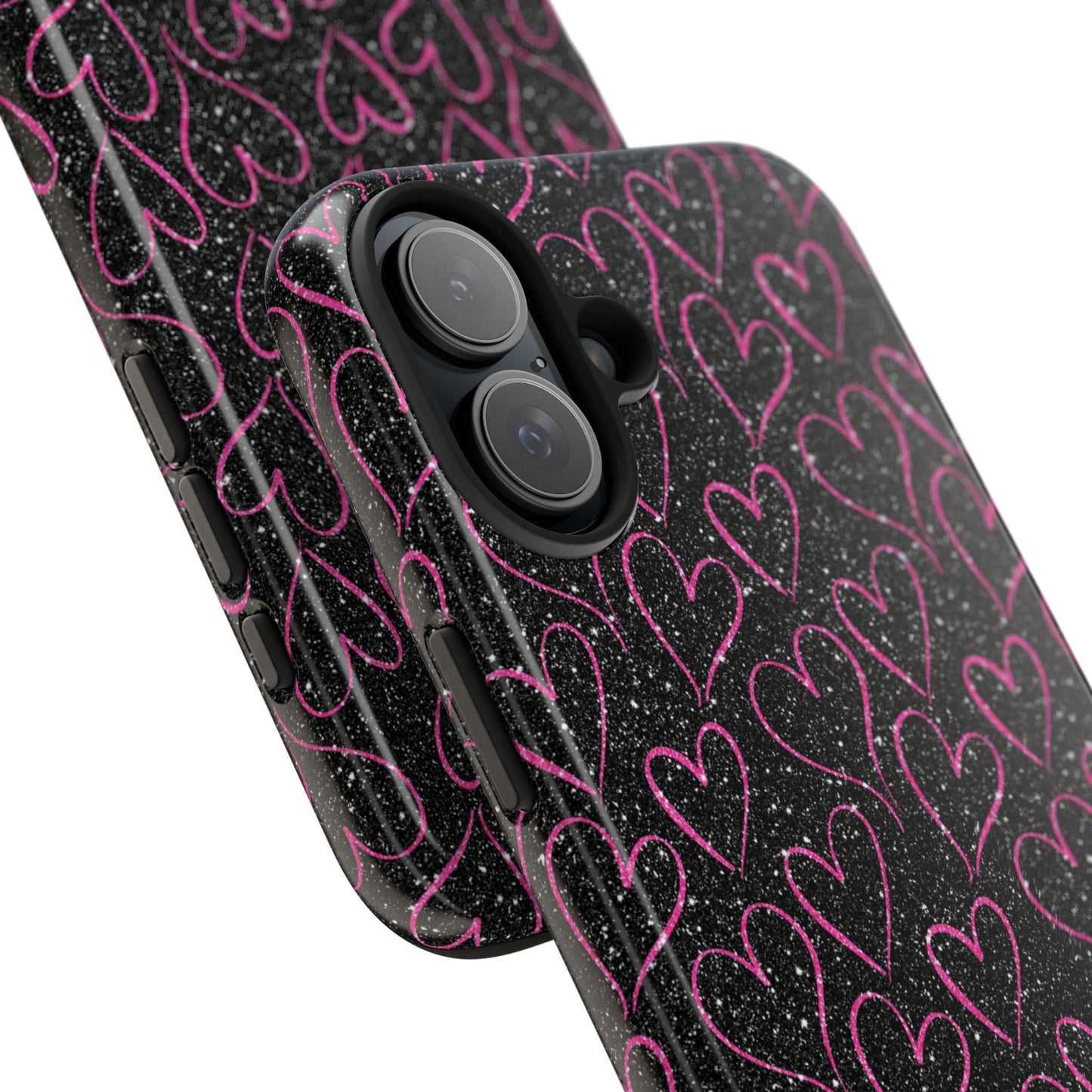 Sparkling Pink Hearts iPhone Case - BOGO Cases