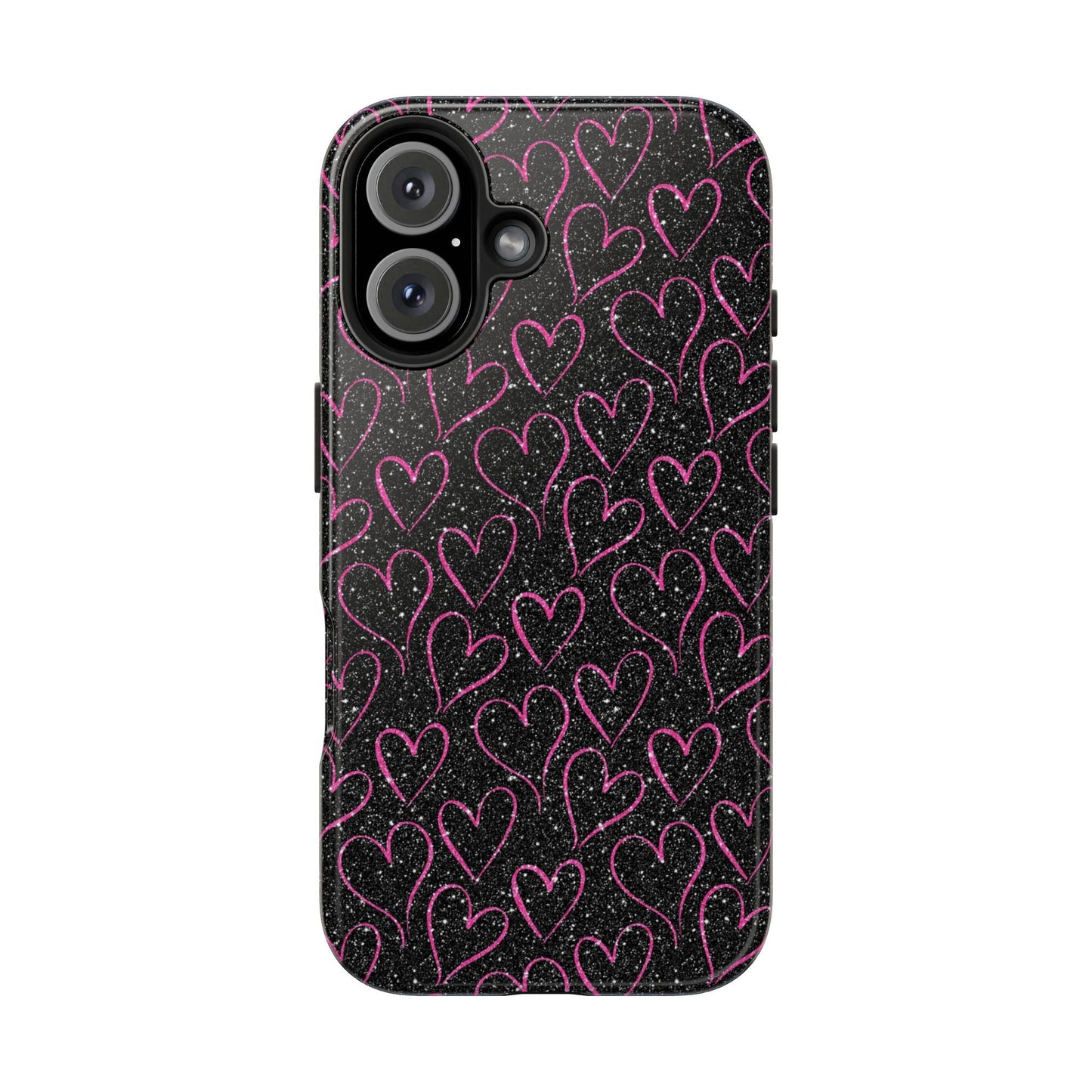 Sparkling Pink Hearts iPhone Case - BOGO Cases