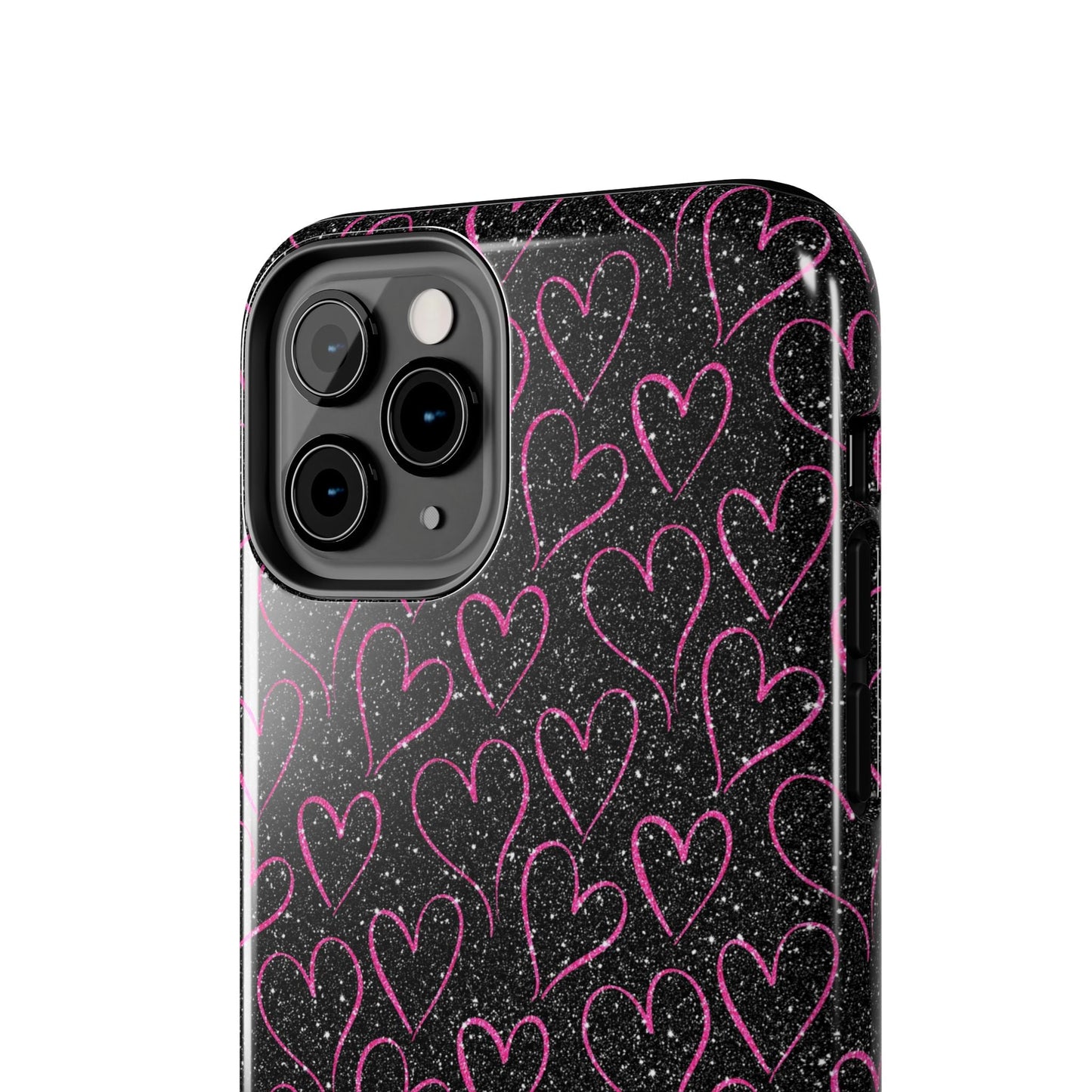 Sparkling Pink Hearts iPhone Case - BOGO Cases