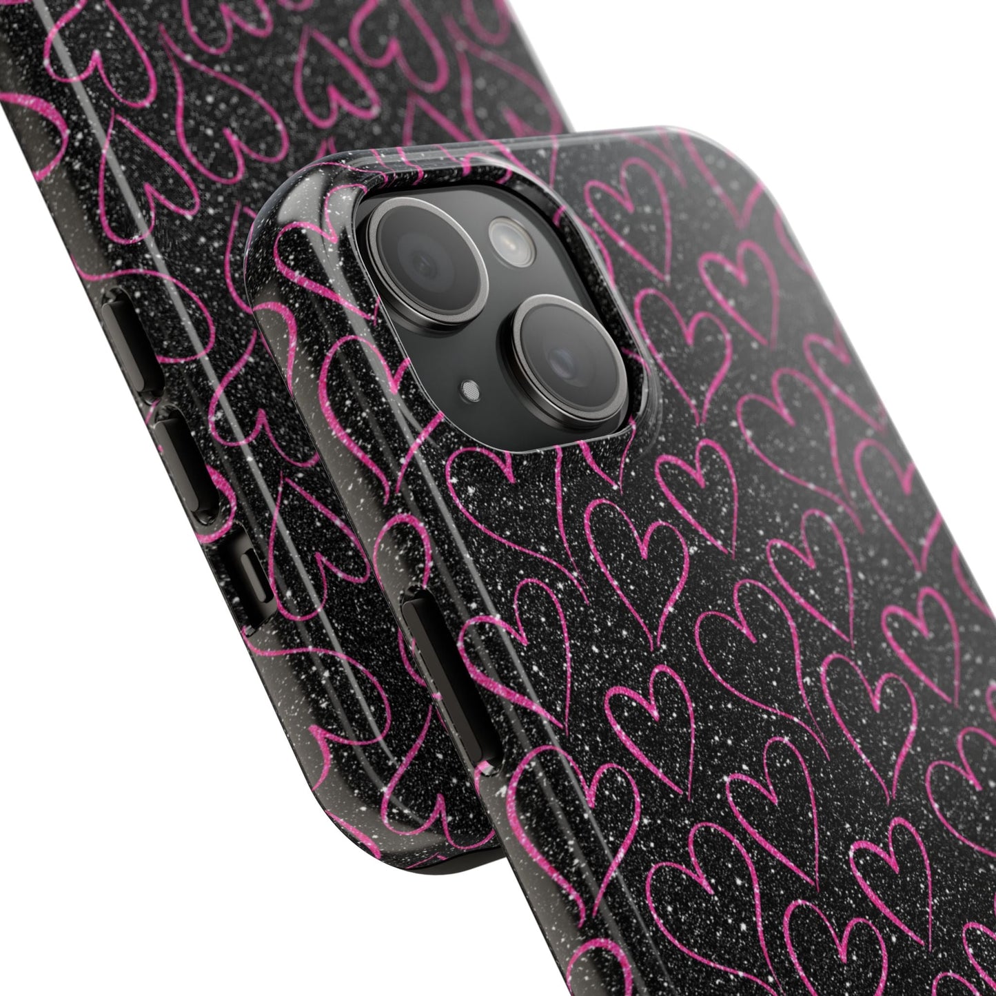 Sparkling Pink Hearts iPhone Case - BOGO Cases