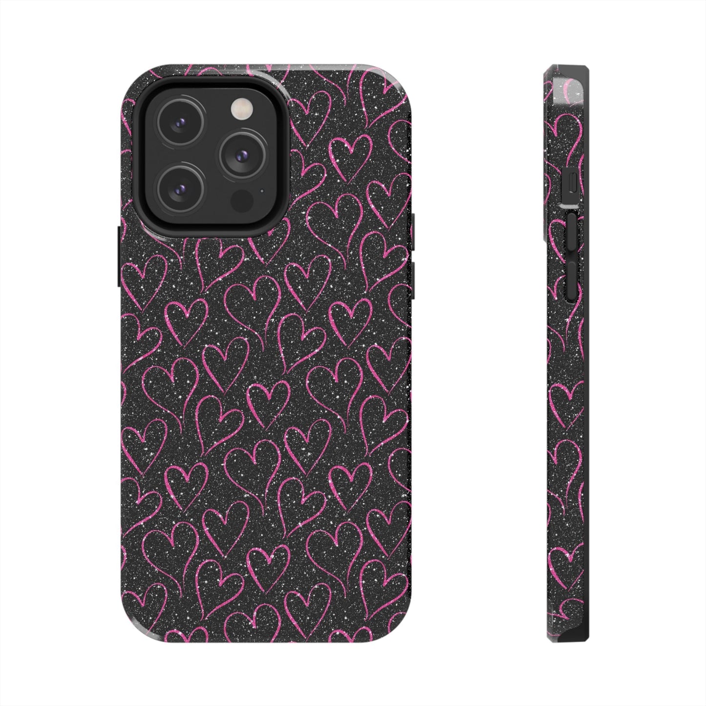 Sparkling Pink Hearts iPhone Case - BOGO Cases