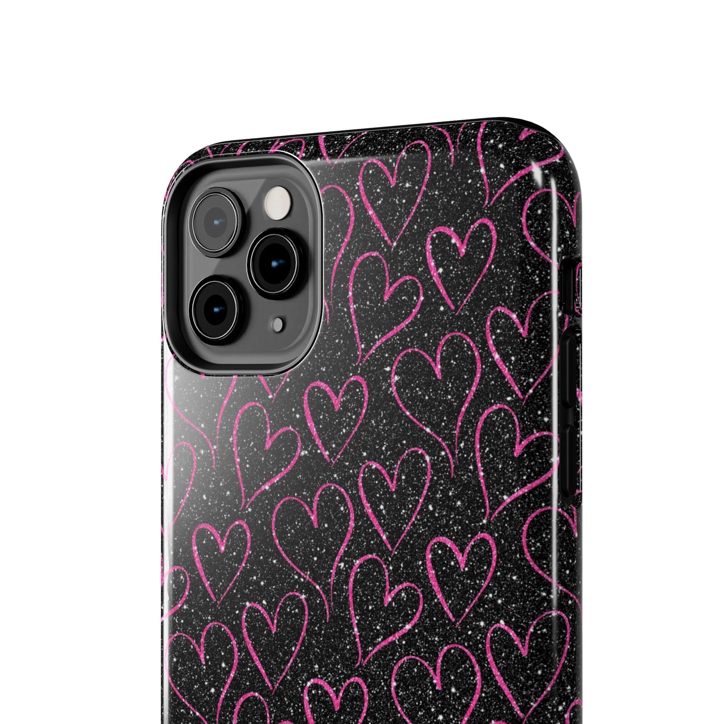 Sparkling Pink Hearts iPhone Case - BOGO Cases