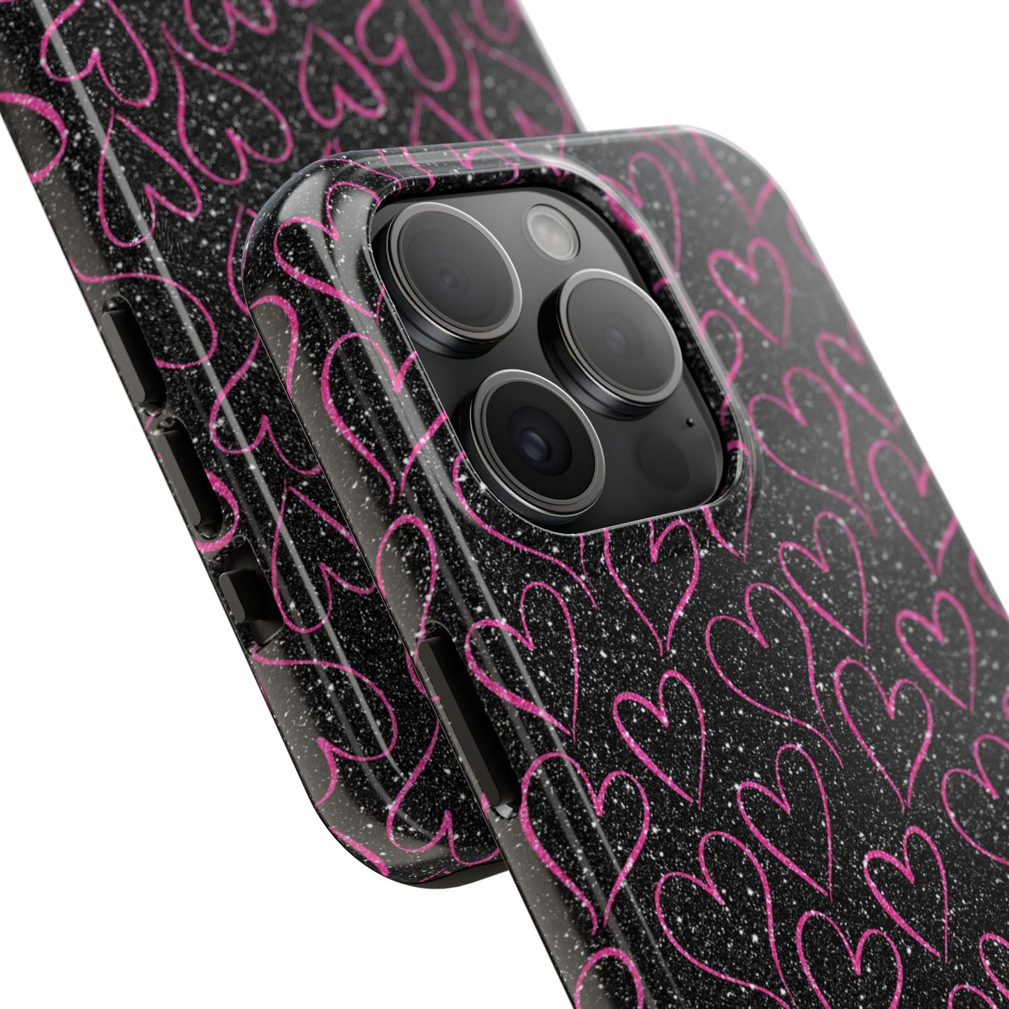 Sparkling Pink Hearts iPhone Case - BOGO Cases