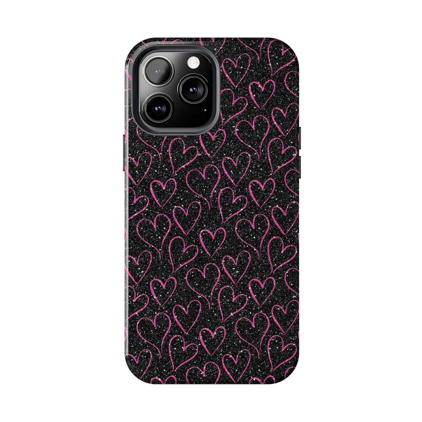 Sparkling Pink Hearts iPhone Case - BOGO Cases