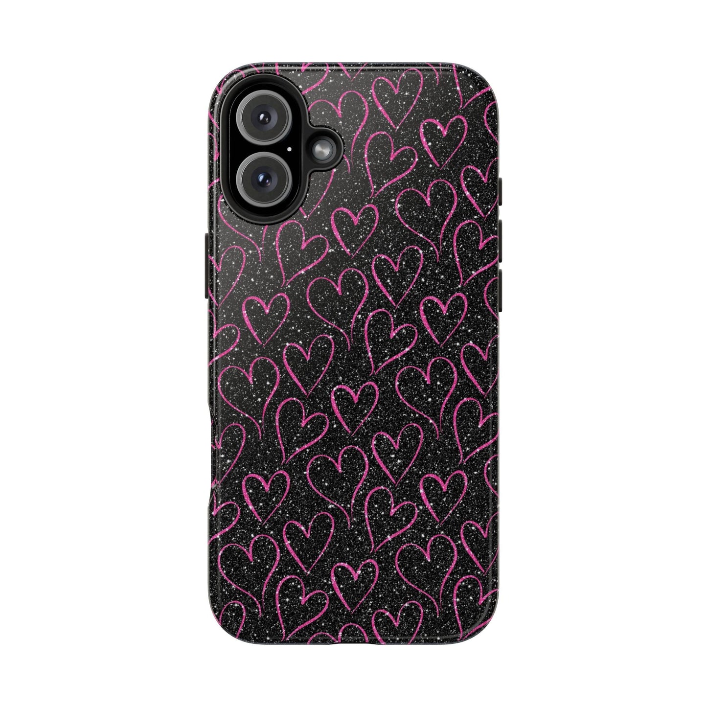 Sparkling Pink Hearts iPhone Case - BOGO Cases