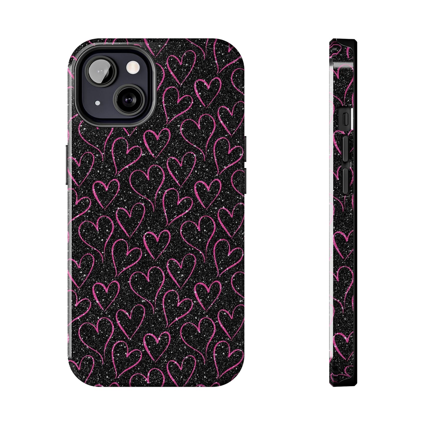 Sparkling Pink Hearts iPhone Case - BOGO Cases