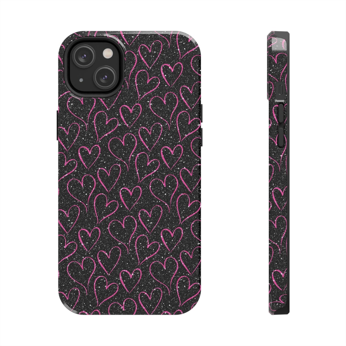 Sparkling Pink Hearts iPhone Case - BOGO Cases