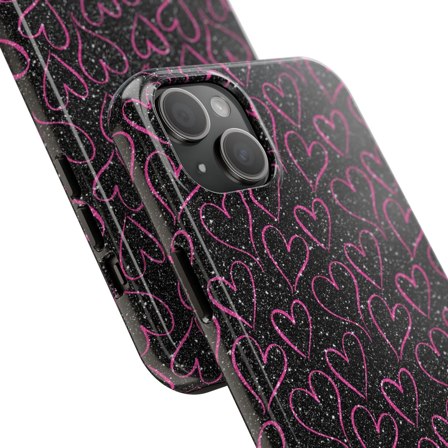 Sparkling Pink Hearts iPhone Case - BOGO Cases