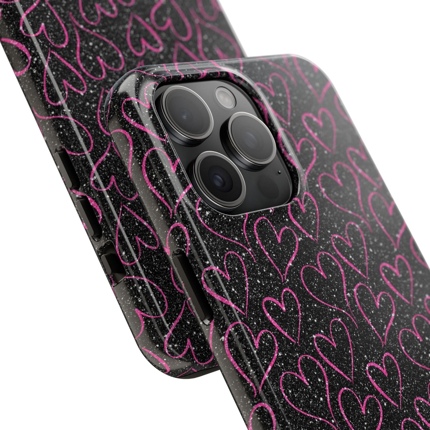 Sparkling Pink Hearts iPhone Case - BOGO Cases