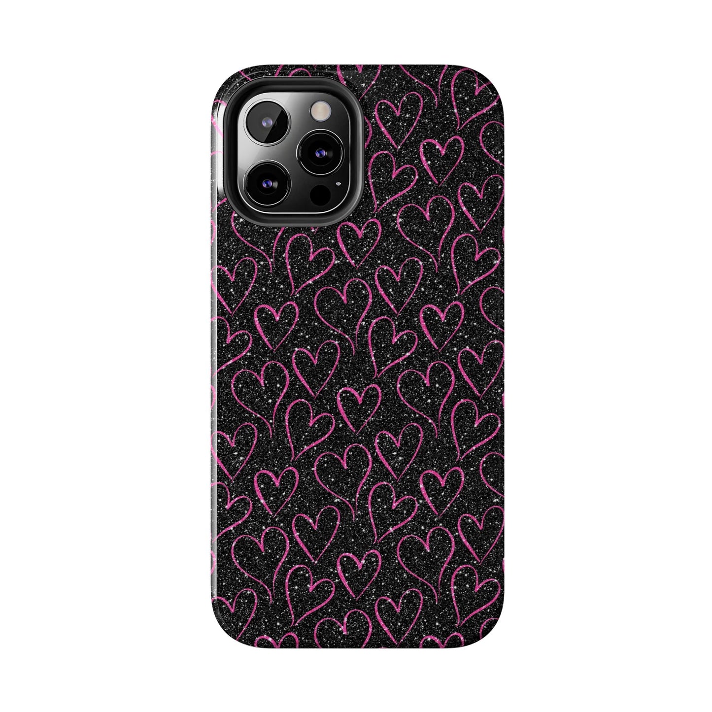 Sparkling Pink Hearts iPhone Case - BOGO Cases