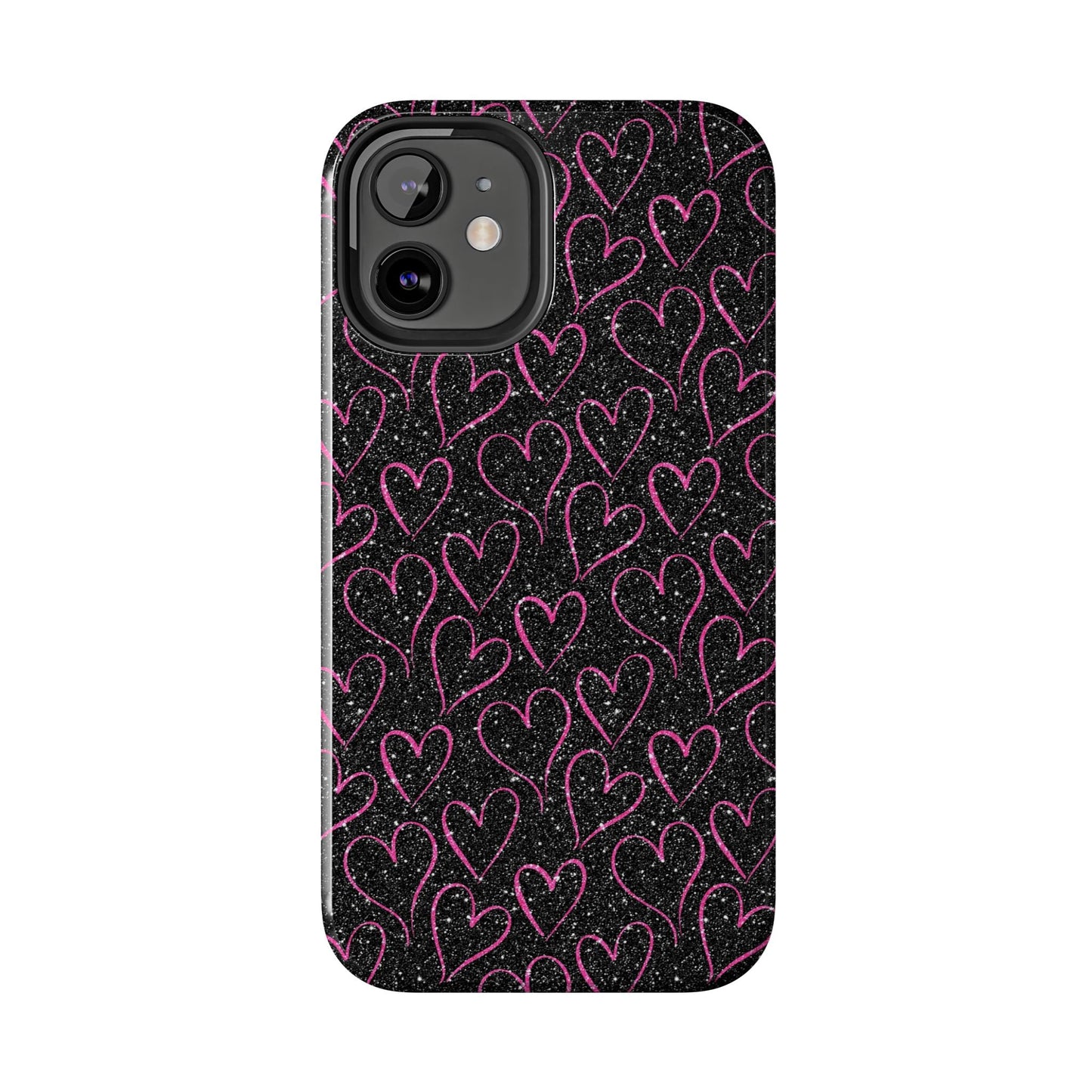 Sparkling Pink Hearts iPhone Case - BOGO Cases