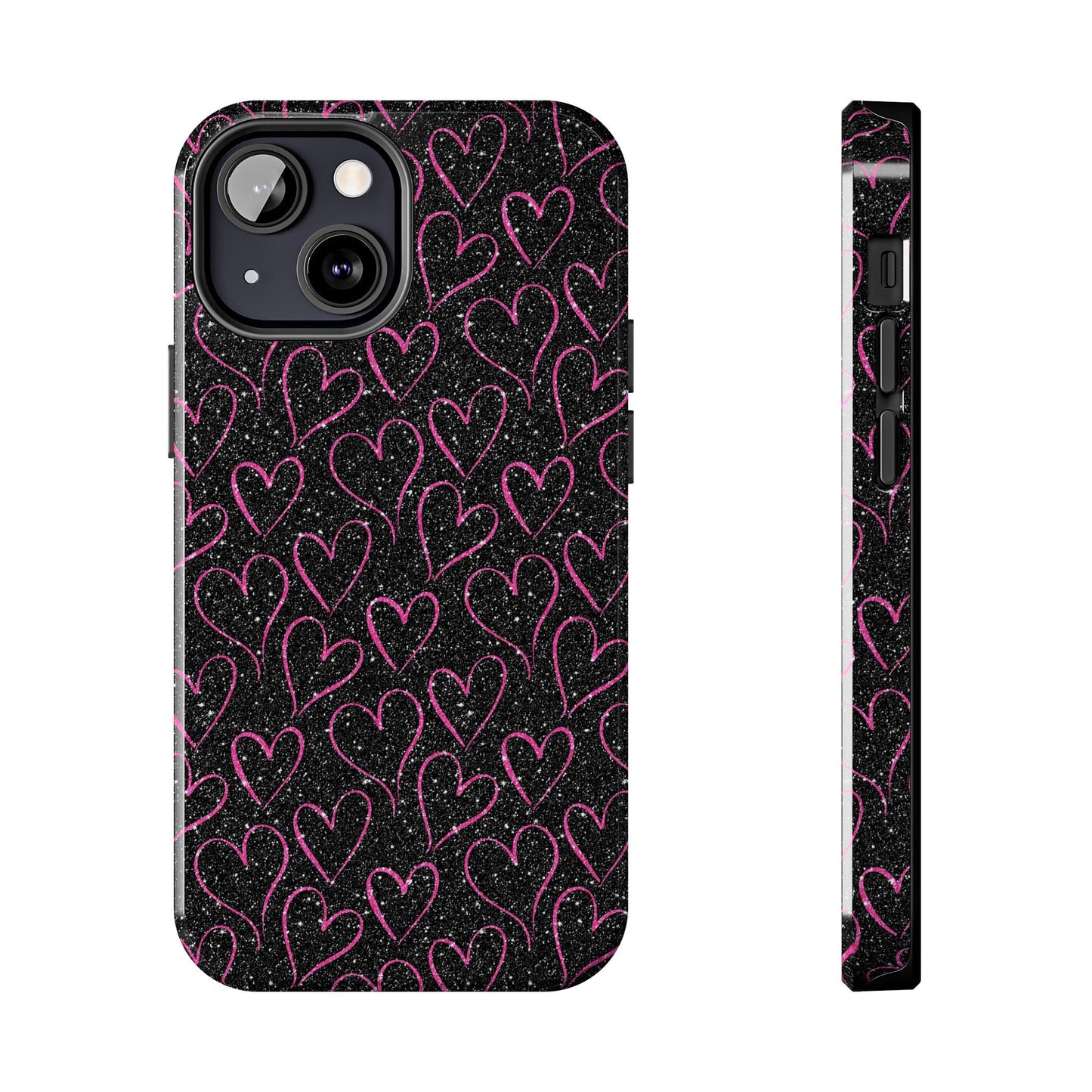 Sparkling Pink Hearts iPhone Case - BOGO Cases
