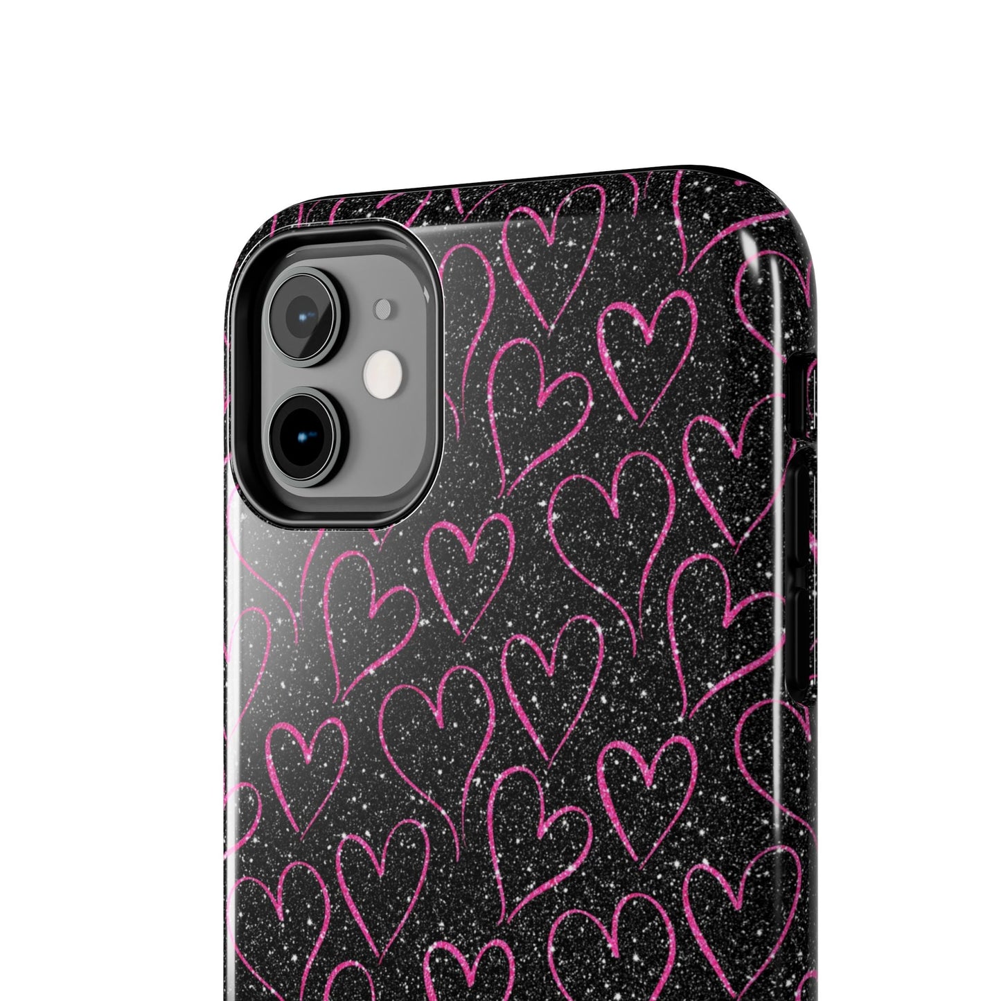 Sparkling Pink Hearts iPhone Case - BOGO Cases