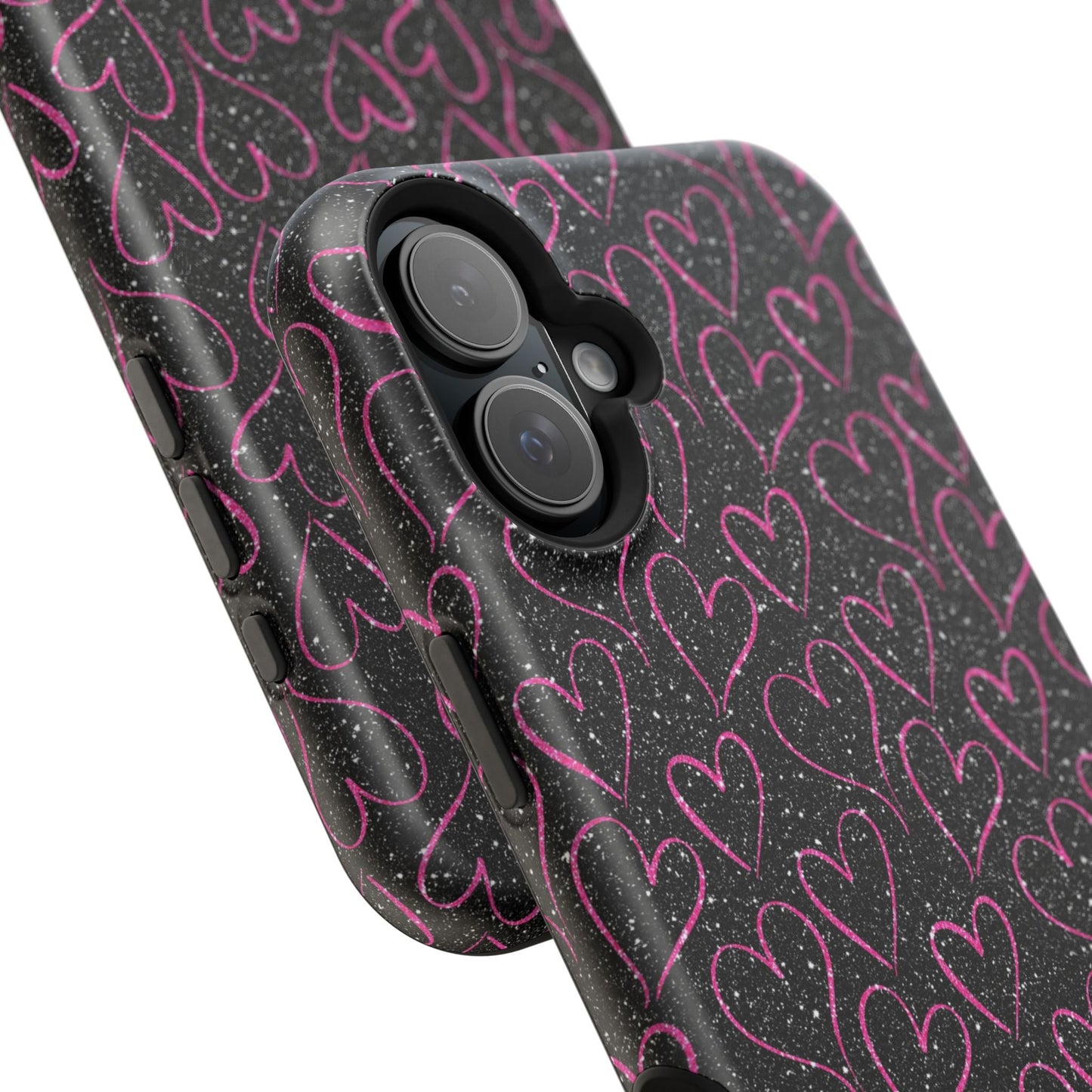 Sparkling Pink Hearts MagSafe iPhone Case - BOGO Cases