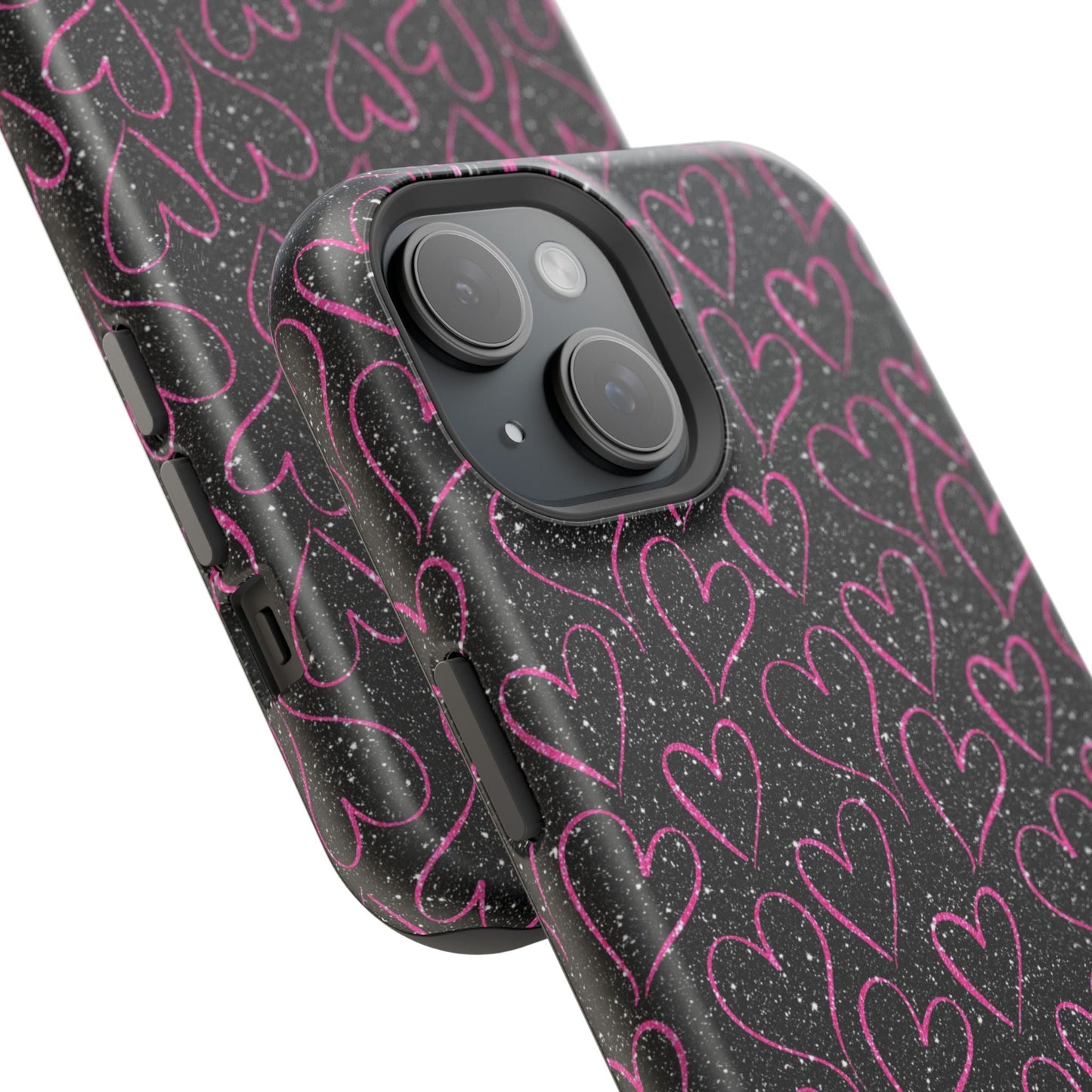 Sparkling Pink Hearts MagSafe iPhone Case - BOGO Cases
