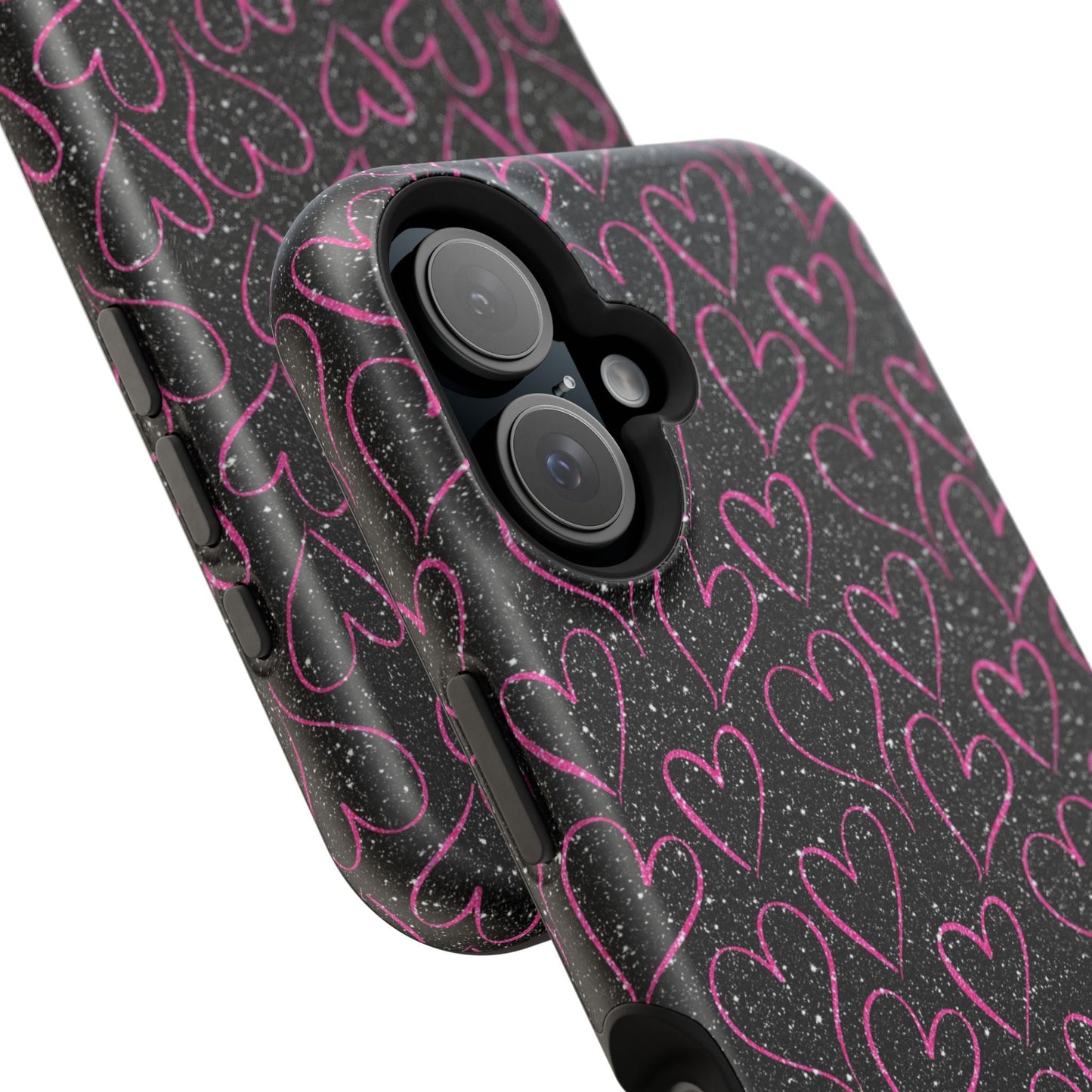 Sparkling Pink Hearts MagSafe iPhone Case - BOGO Cases