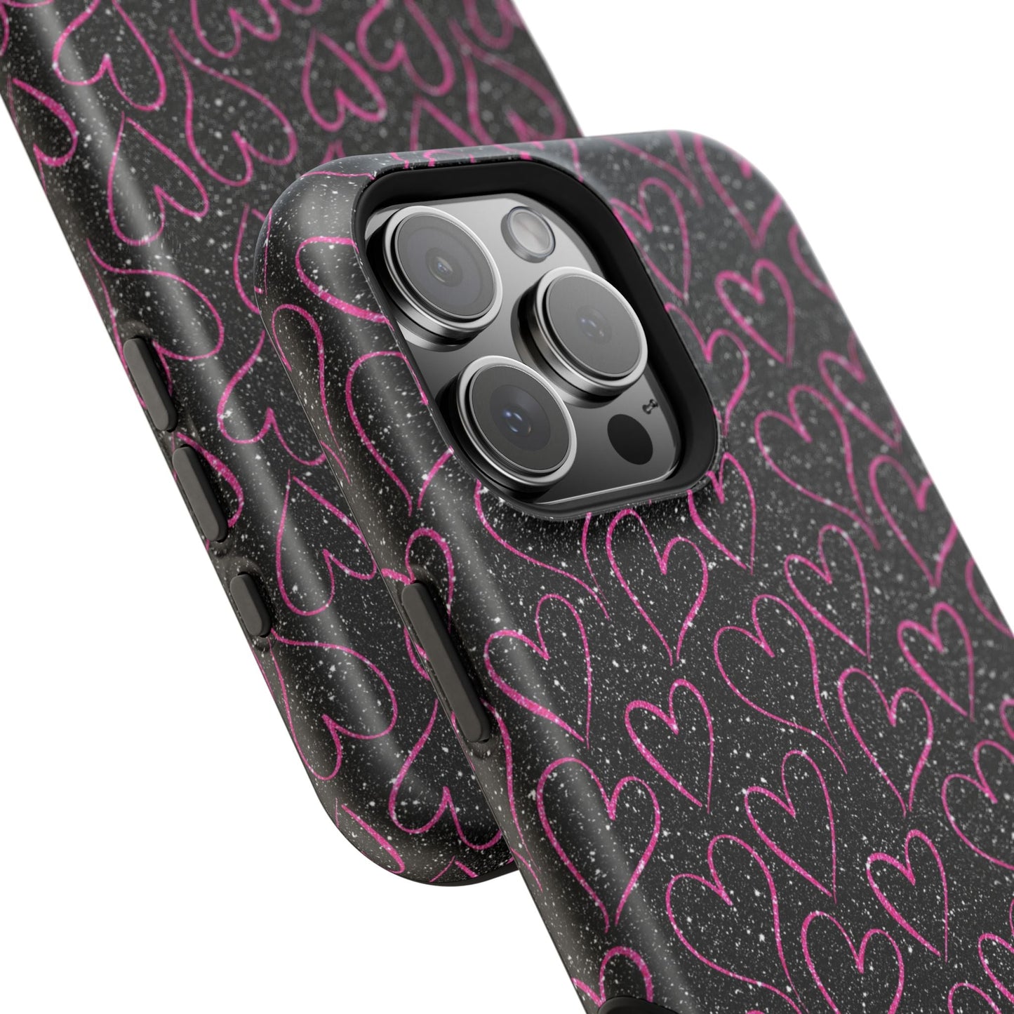 Sparkling Pink Hearts MagSafe iPhone Case - BOGO Cases