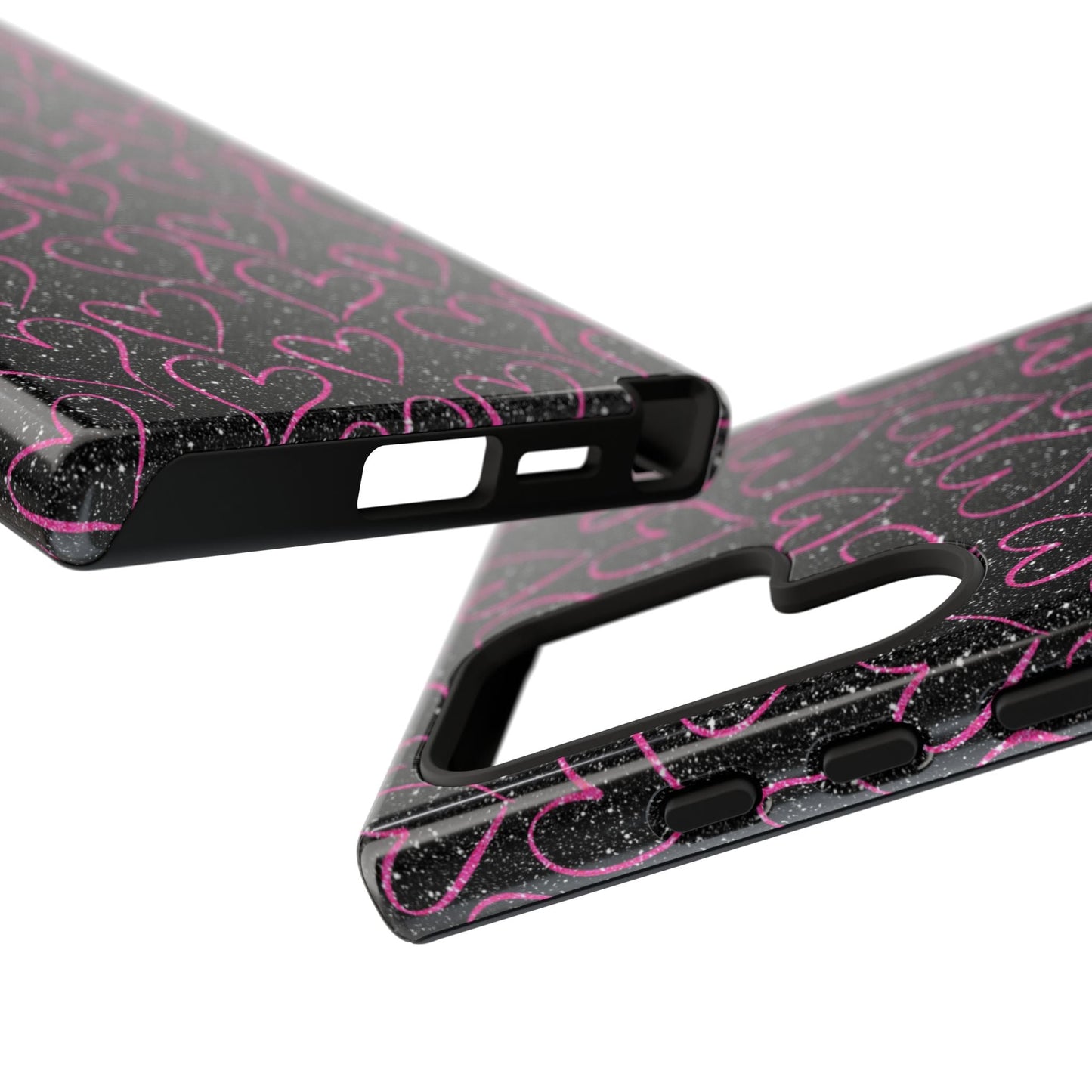 Sparkling Pink Hearts Samsung Galaxy Case - BOGO Cases