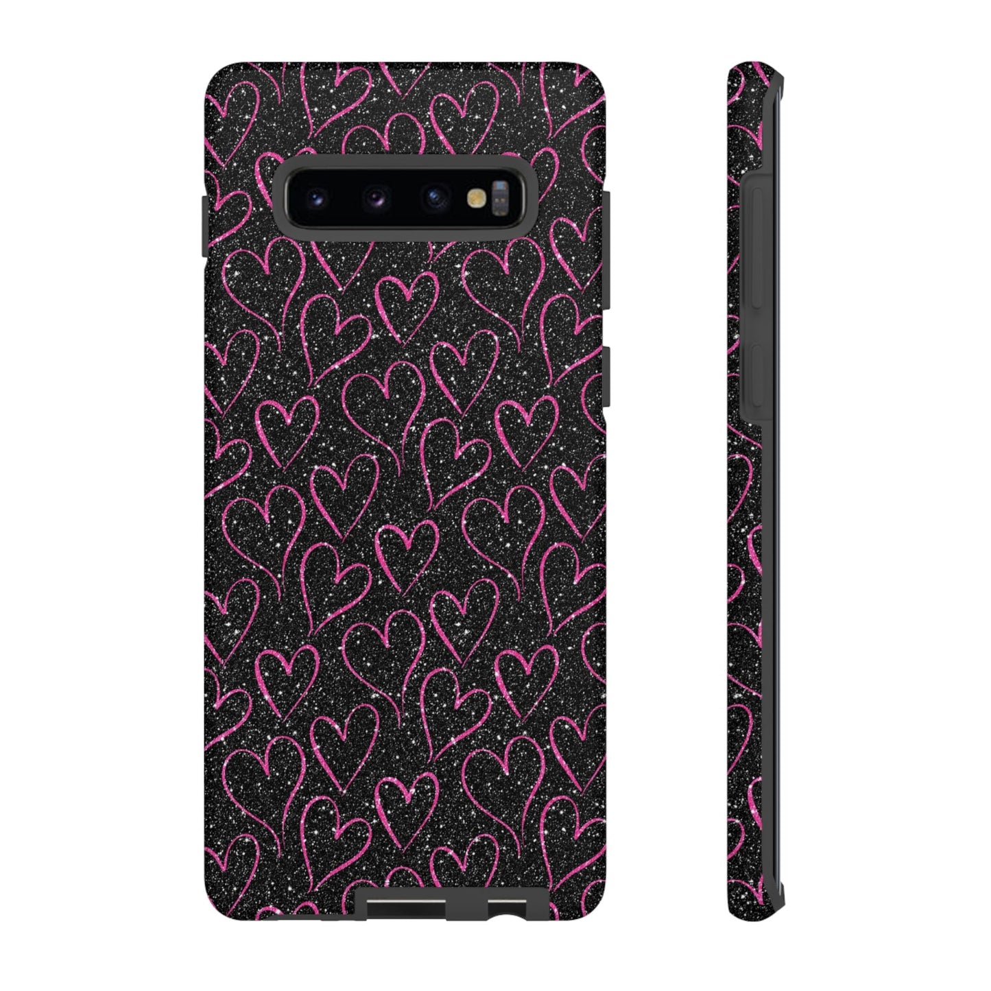 Sparkling Pink Hearts Samsung Galaxy Case - BOGO Cases