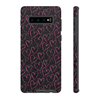 Sparkling Pink Hearts Samsung Galaxy Case - BOGO Cases
