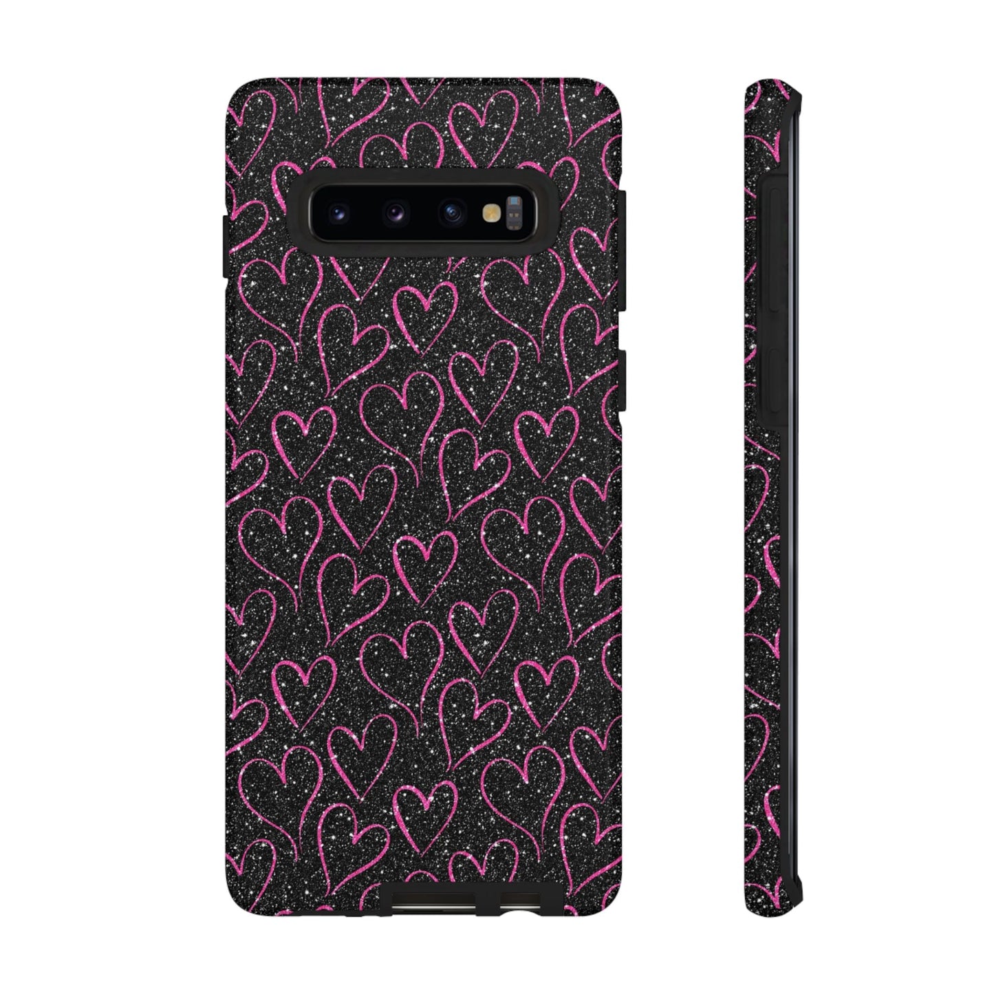 Sparkling Pink Hearts Samsung Galaxy Case - BOGO Cases