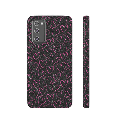 Sparkling Pink Hearts Samsung Galaxy Case - BOGO Cases