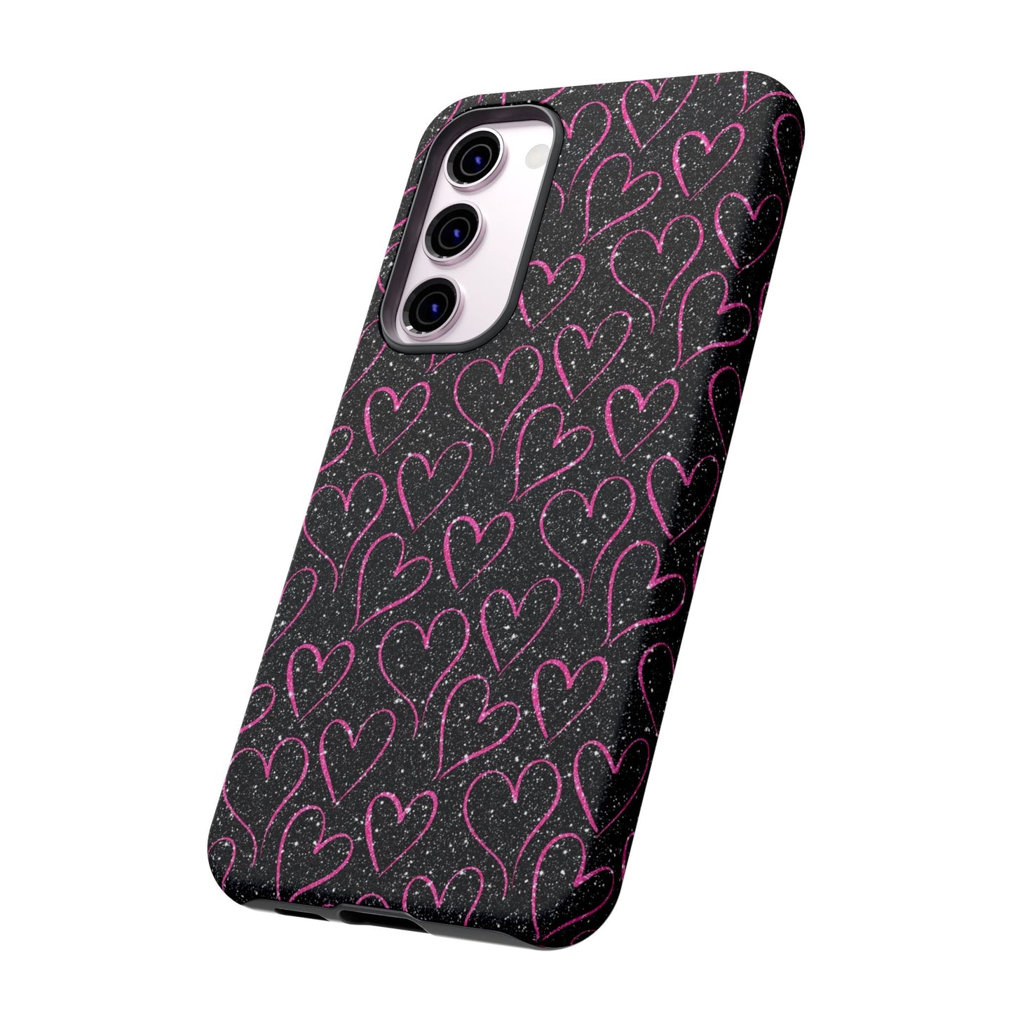 Sparkling Pink Hearts Samsung Galaxy Case - BOGO Cases