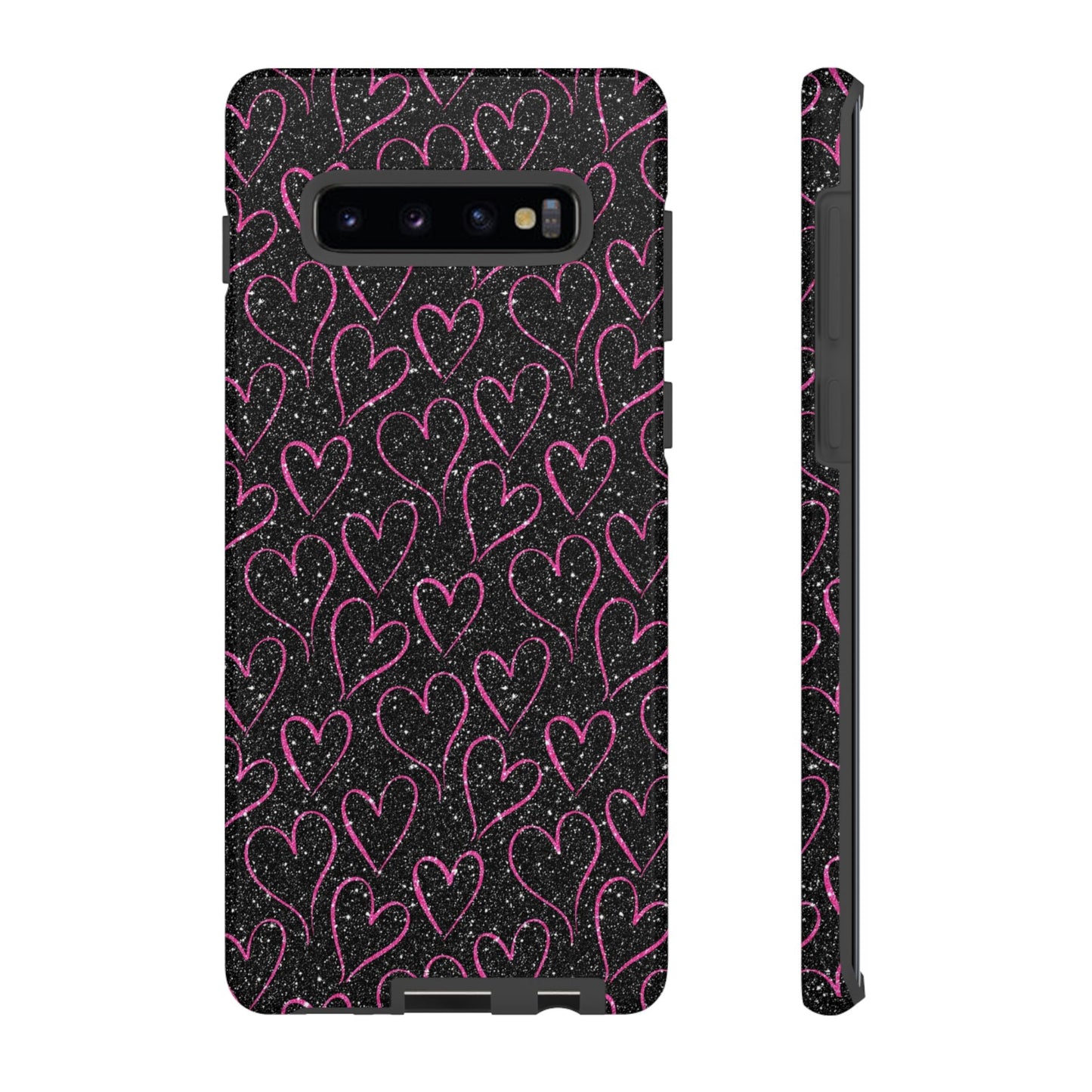 Sparkling Pink Hearts Samsung Galaxy Case - BOGO Cases