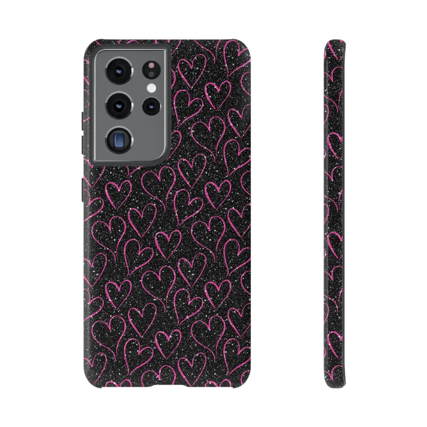 Sparkling Pink Hearts Samsung Galaxy Case - BOGO Cases