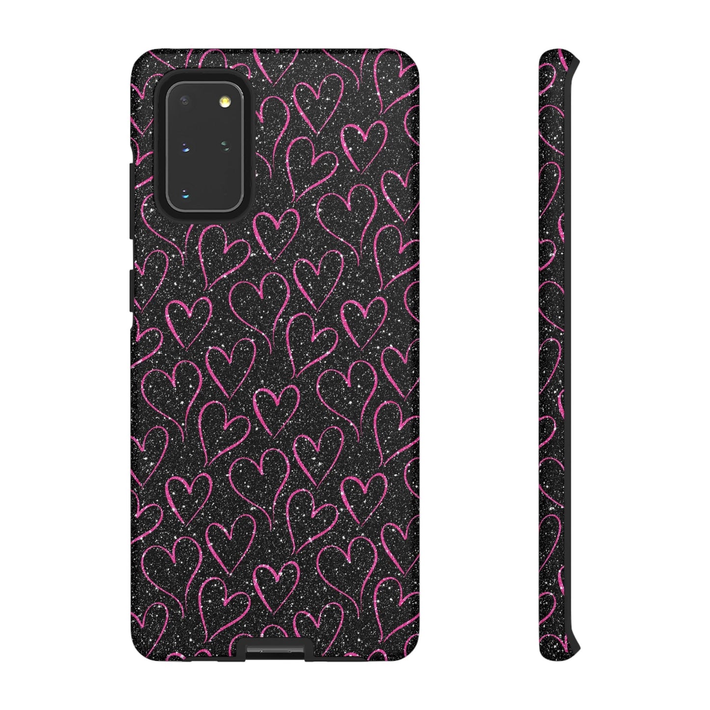 Sparkling Pink Hearts Samsung Galaxy Case - BOGO Cases