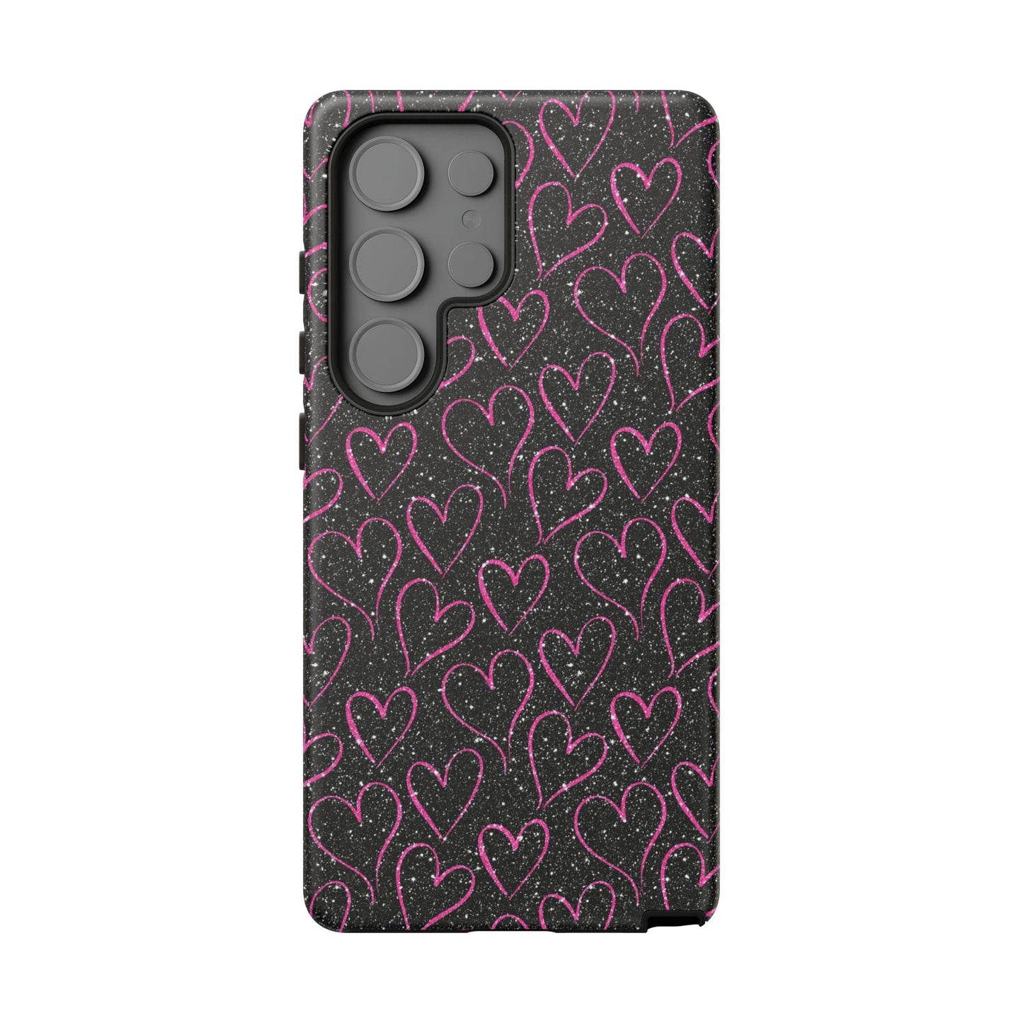 Sparkling Pink Hearts Samsung Galaxy Case - BOGO Cases