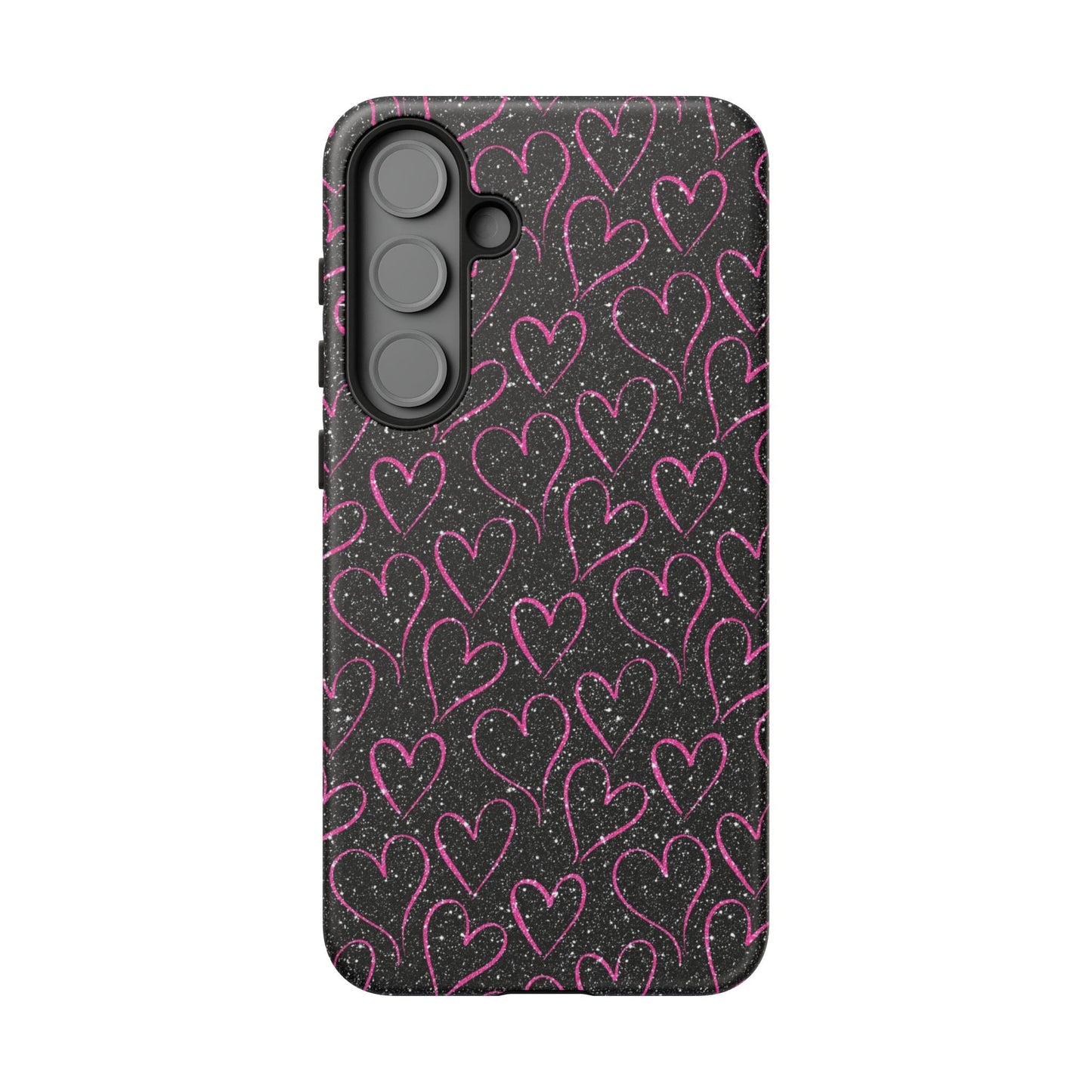 Sparkling Pink Hearts Samsung Galaxy Case - BOGO Cases