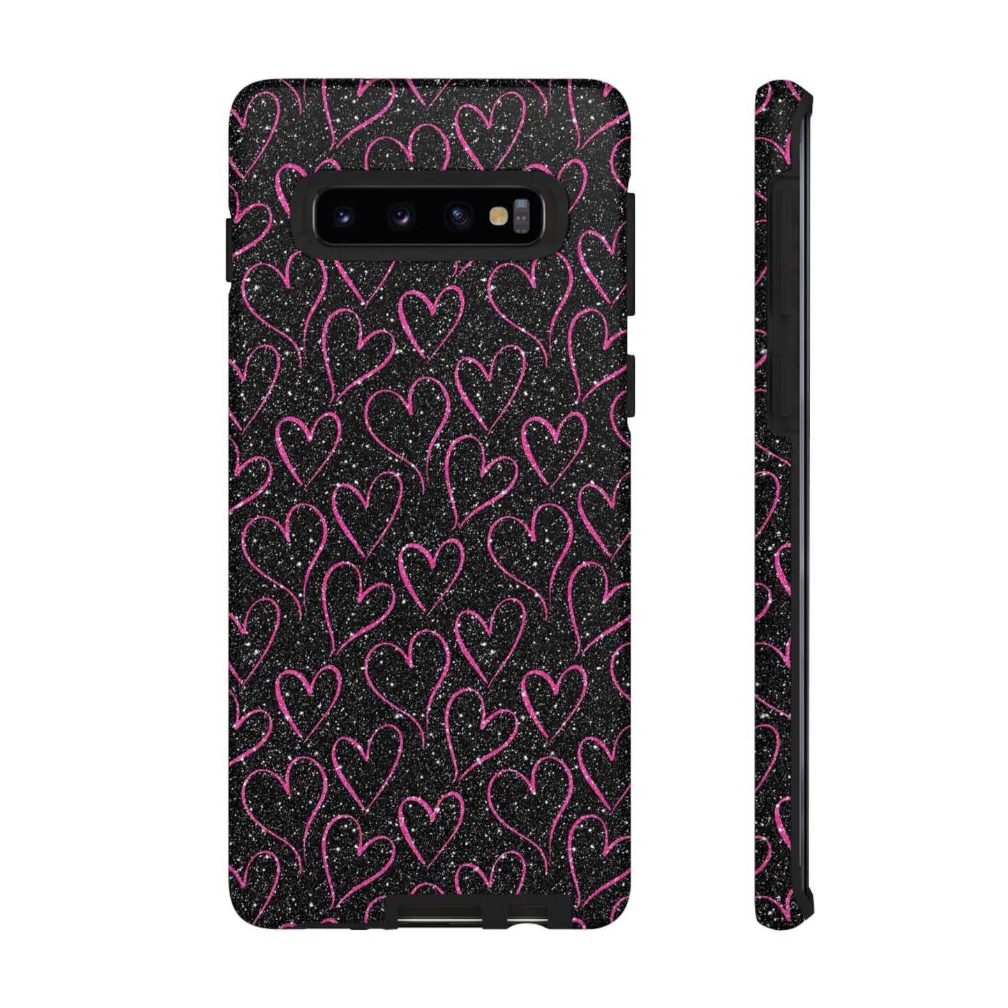Sparkling Pink Hearts Samsung Galaxy Case - BOGO Cases
