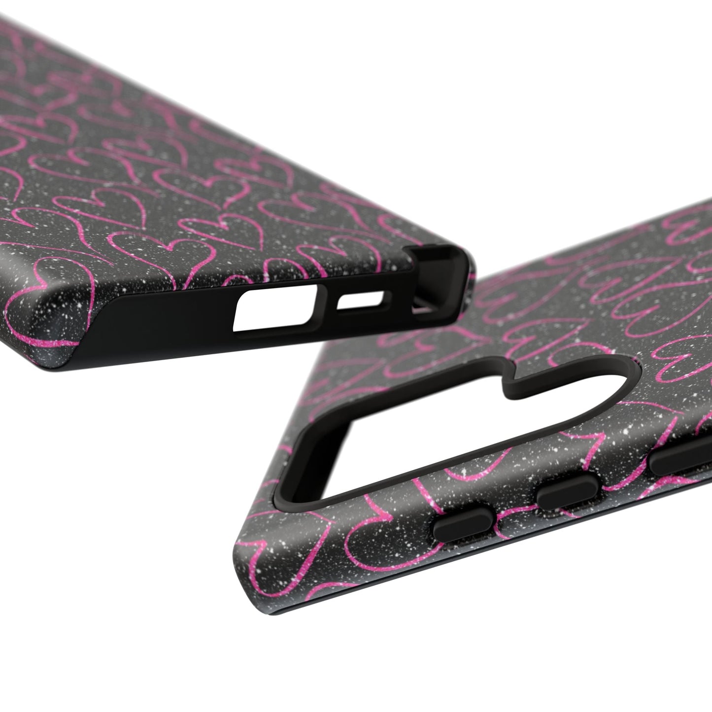 Sparkling Pink Hearts Samsung Galaxy Case - BOGO Cases